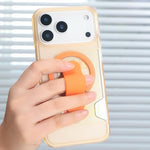 Capa magnética para telemóvel com suporte translúcido e slot para cartão, para iPhone 17 Pro Max, para iPhone 17 Pro, para iPhone 17, para iPhone Air, para iPhone 16 Pro Max, para iPhone 16 Pro, para iPhone 16, para iPhone 15 Pro Max