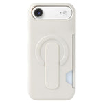 Capa magnética para telemóvel com suporte e slot para cartão com sensação de pele, para iPhone 17 Pro Max, para iPhone 17 Pro, para iPhone 17, para iPhone Air, para iPhone 16 Pro Max, para iPhone 16 Pro, para iPhone 16, para iPhone 15 Pro Max