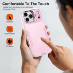 Capa para telemóvel com suporte para lente de viajante, para iPhone 17e / 16e / 14 / 13, para iPhone 17 Pro Max, para iPhone 17 Pro, para iPhone 16 Pro Max, para iPhone 16 Pro, para iPhone 15 Pro Max, para iPhone 15 Pro, para iPhone 15 Plus / 14 Plus