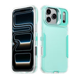 Capa para telemóvel com suporte para lente de viajante, para iPhone 17e / 16e / 14 / 13, para iPhone 17 Pro Max, para iPhone 17 Pro, para iPhone 16 Pro Max, para iPhone 16 Pro, para iPhone 15 Pro Max, para iPhone 15 Pro, para iPhone 15 Plus / 14 Plus