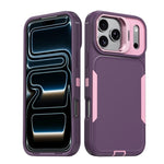 Capa para telemóvel com suporte para lente de viajante, para iPhone 17e / 16e / 14 / 13, para iPhone 17 Pro Max, para iPhone 17 Pro, para iPhone 16 Pro Max, para iPhone 16 Pro, para iPhone 15 Pro Max, para iPhone 15 Pro, para iPhone 15 Plus / 14 Plus