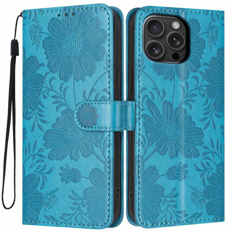Capa para telemóvel em pele vegana com relevo de girassol e cordão preto pequeno, para iPhone 16e / 17e, para iPhone 17 Pro Max, para iPhone 17 Pro, para iPhone 17, para iPhone Air, para iPhone 16 Pro Max, para iPhone 16 Pro, para iPhone 16 Plus