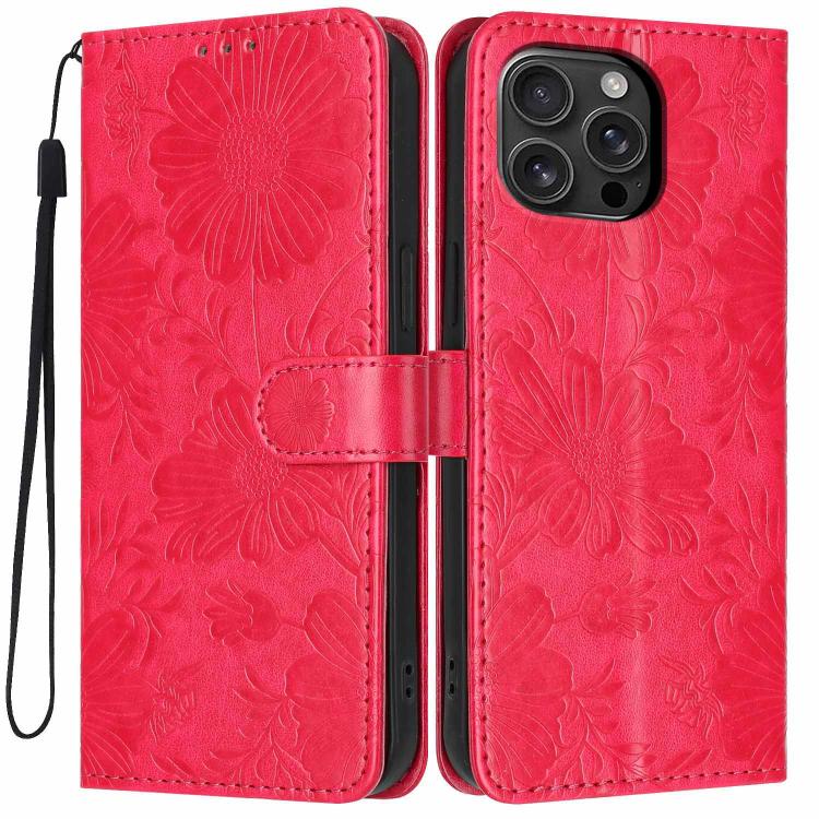 Capa para telemóvel em pele vegana com relevo de girassol e cordão preto pequeno, para iPhone 16e / 17e, para iPhone 17 Pro Max, para iPhone 17 Pro, para iPhone 17, para iPhone Air, para iPhone 16 Pro Max, para iPhone 16 Pro, para iPhone 16 Plus