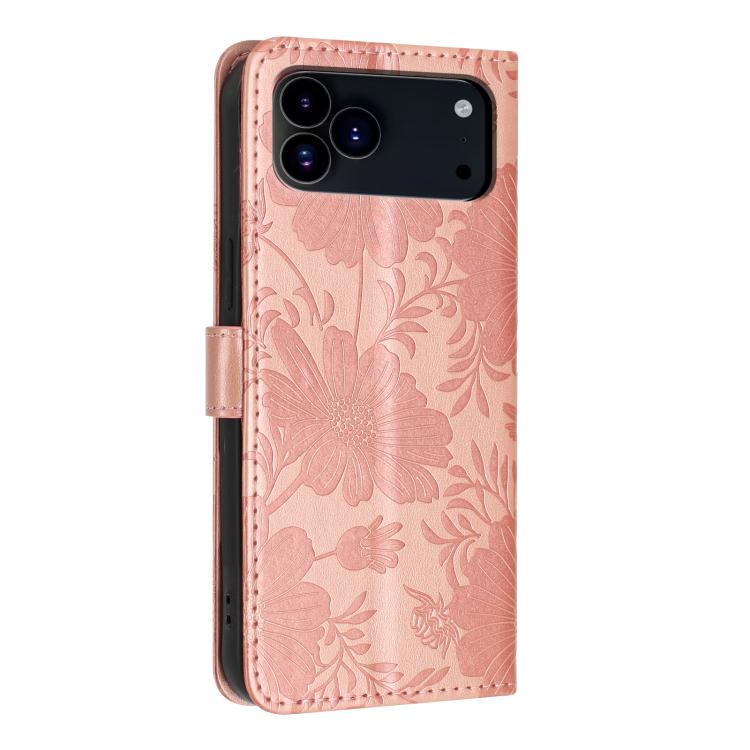 Capa para telemóvel em pele vegana com relevo de girassol e cordão preto pequeno, para iPhone 16e / 17e, para iPhone 17 Pro Max, para iPhone 17 Pro, para iPhone 17, para iPhone Air, para iPhone 16 Pro Max, para iPhone 16 Pro, para iPhone 16 Plus