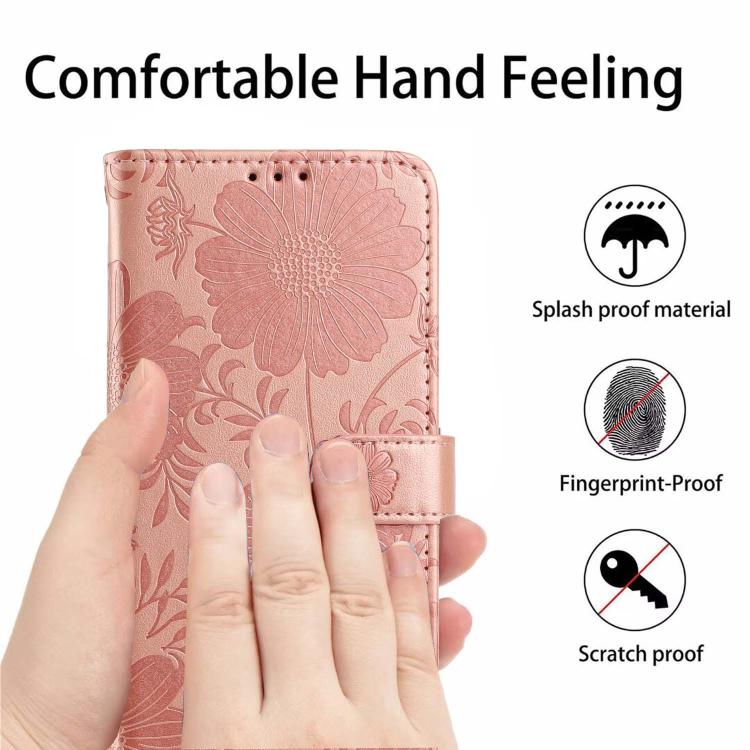 Capa para telemóvel em pele vegana com relevo de girassol e cordão preto pequeno, para iPhone 16e / 17e, para iPhone 17 Pro Max, para iPhone 17 Pro, para iPhone 17, para iPhone Air, para iPhone 16 Pro Max, para iPhone 16 Pro, para iPhone 16 Plus