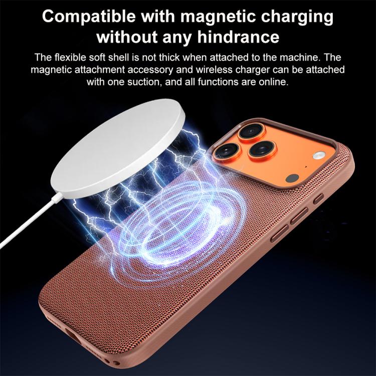 Capa de Telemóvel Magnética em PC com Textura de Tecido Tecnológico e Botão de Câmara AI, Para iPhone 15, Para iPhone 14, Para iPhone 14 Pro, Para iPhone 14 Pro Max, Para iPhone 13 Pro Max, Para iPhone 13 Pro, Para iPhone 13