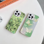 Butterfly Pattern Silver Plating PC Hybrid TPU Phone Case, For iPhone 16 Pro, For iPhone 16 Plus, For iPhone 16, For iPhone 15 Pro Max, For iPhone 15 Pro, For iPhone 15 Plus