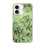 Butterfly Pattern Silver Plating PC Hybrid TPU Phone Case, For iPhone 16 Pro, For iPhone 16 Plus, For iPhone 16, For iPhone 15 Pro Max, For iPhone 15 Pro, For iPhone 15 Plus