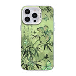 Butterfly Pattern Silver Plating PC Hybrid TPU Phone Case, For iPhone 16 Pro, For iPhone 16 Plus, For iPhone 16, For iPhone 15 Pro Max, For iPhone 15 Pro, For iPhone 15 Plus