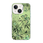 Capa de telemóvel híbrida TPU PC com padrão de borboleta e banho prateado, Para iPhone 13 Pro Max, Para iPhone 13 Pro, Para iPhone 13, Para iPhone 13 mini, Para iPhone 12 Pro Max, Para iPhone 12 Pro