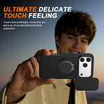 Capa para telemóvel com suporte magnético e escudo deslizante para câmara com rotação, Para iPhone 17 Pro Max, Para iPhone 17 Pro, Para iPhone 17, Para iPhone Air, Para iPhone 16 Pro Max, Para iPhone 16 Pro