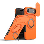 Capa para telemóvel com suporte magnético e escudo deslizante para câmara com rotação, Para iPhone 17 Pro Max, Para iPhone 17 Pro, Para iPhone 17, Para iPhone Air, Para iPhone 16 Pro Max, Para iPhone 16 Pro