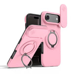 Capa para telemóvel com suporte magnético e escudo deslizante para câmara com rotação, Para iPhone 17 Pro Max, Para iPhone 17 Pro, Para iPhone 17, Para iPhone Air, Para iPhone 16 Pro Max, Para iPhone 16 Pro