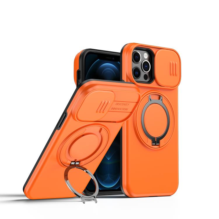 Camera Sliding Shield Magnetic Rotation Holder Phone Case, For iPhone 14 / 13, For iPhone 14 Pro, For iPhone 14 Pro Max, For iPhone 13 Pro Max / 12 Pro Max, For iPhone 13 Pro, For iPhone 12 / 12 Pro