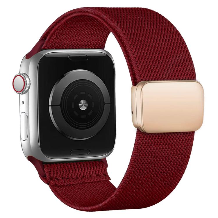 Pulseira de Relógio com Fivela Magnética e Textura Twill em Nylon xDfind, Para Apple Watch 42 / 44 / 45 / 46 / 49mm, Para Apple Watch 38 / 40 / 41 / S11 42mm
