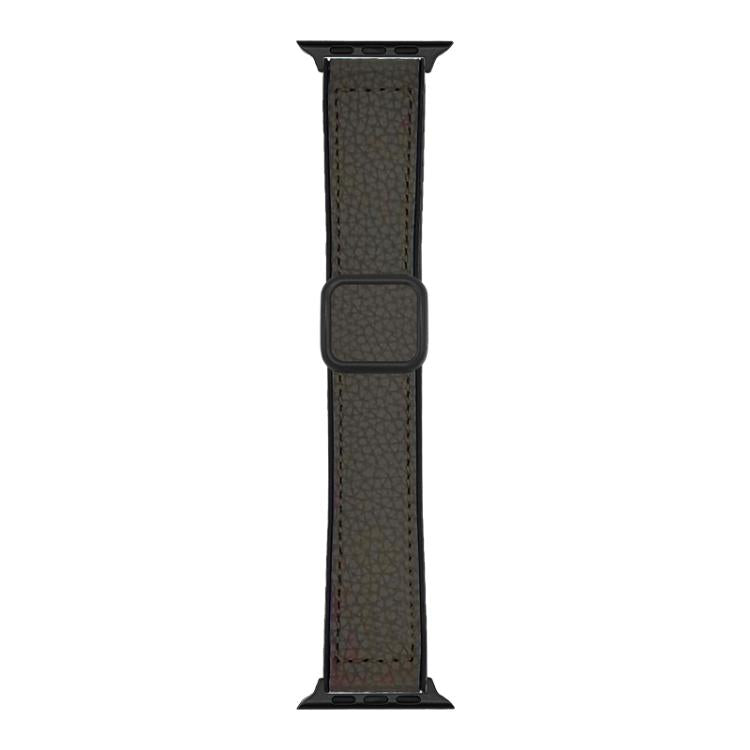 Pulseira de Relógio com Fivela Magnética em Pele Vegana com Textura Litchi xDfind, Para Apple Watch 42 / 44 / 45 / 46 / 49mm, Para Apple Watch 38 / 40 / 41 / S11 42mm