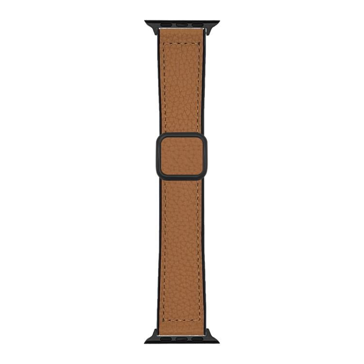 Pulseira de Relógio com Fivela Magnética em Pele Vegana com Textura Litchi xDfind, Para Apple Watch 42 / 44 / 45 / 46 / 49mm, Para Apple Watch 38 / 40 / 41 / S11 42mm