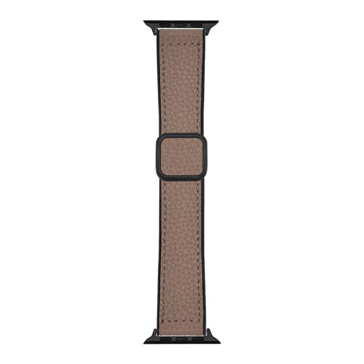 Pulseira de Relógio com Fivela Magnética em Pele Vegana com Textura Litchi xDfind, Para Apple Watch 42 / 44 / 45 / 46 / 49mm, Para Apple Watch 38 / 40 / 41 / S11 42mm