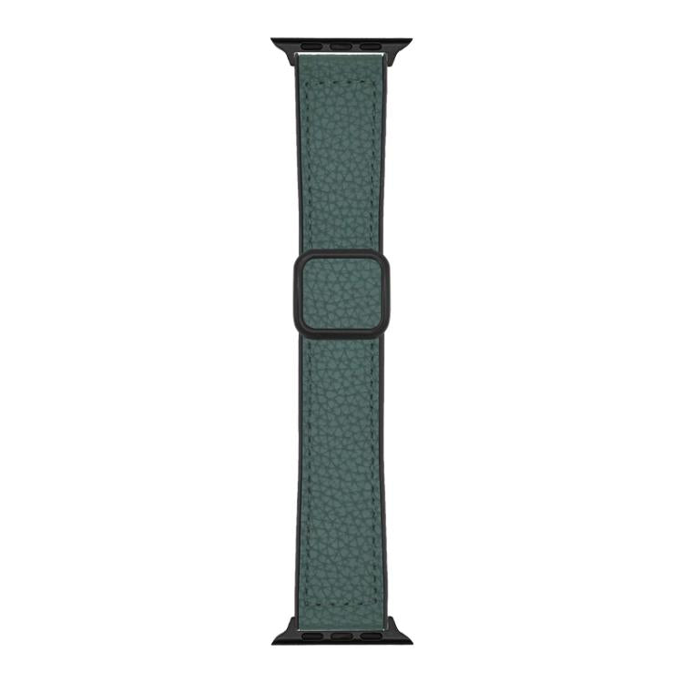 Pulseira de Relógio com Fivela Magnética em Pele Vegana com Textura Litchi xDfind, Para Apple Watch 42 / 44 / 45 / 46 / 49mm, Para Apple Watch 38 / 40 / 41 / S11 42mm