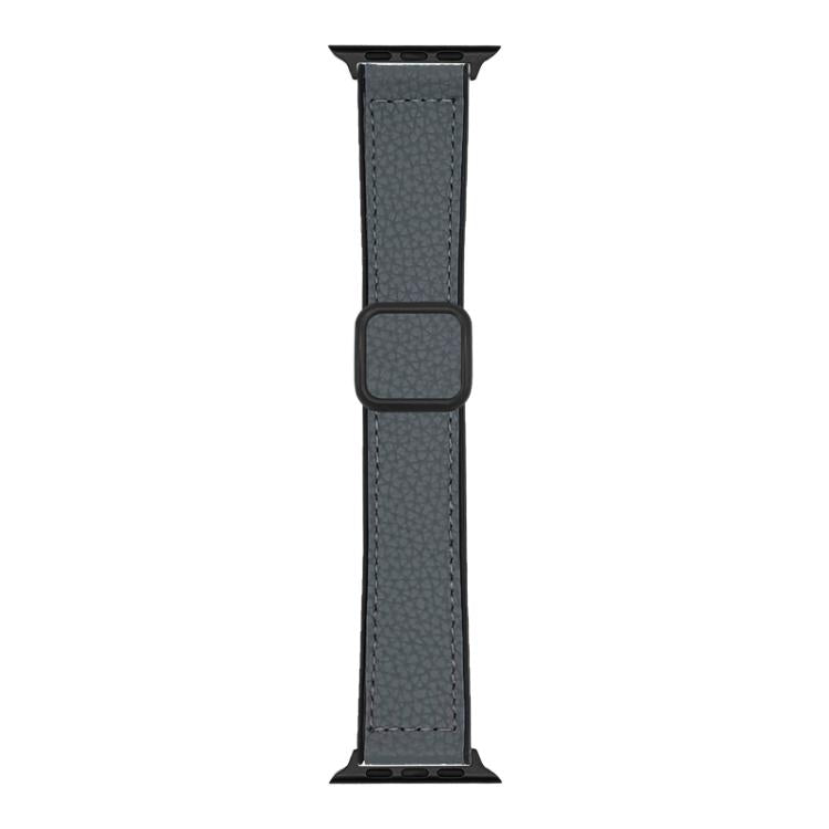Pulseira de Relógio com Fivela Magnética em Pele Vegana com Textura Litchi xDfind, Para Apple Watch 42 / 44 / 45 / 46 / 49mm, Para Apple Watch 38 / 40 / 41 / S11 42mm