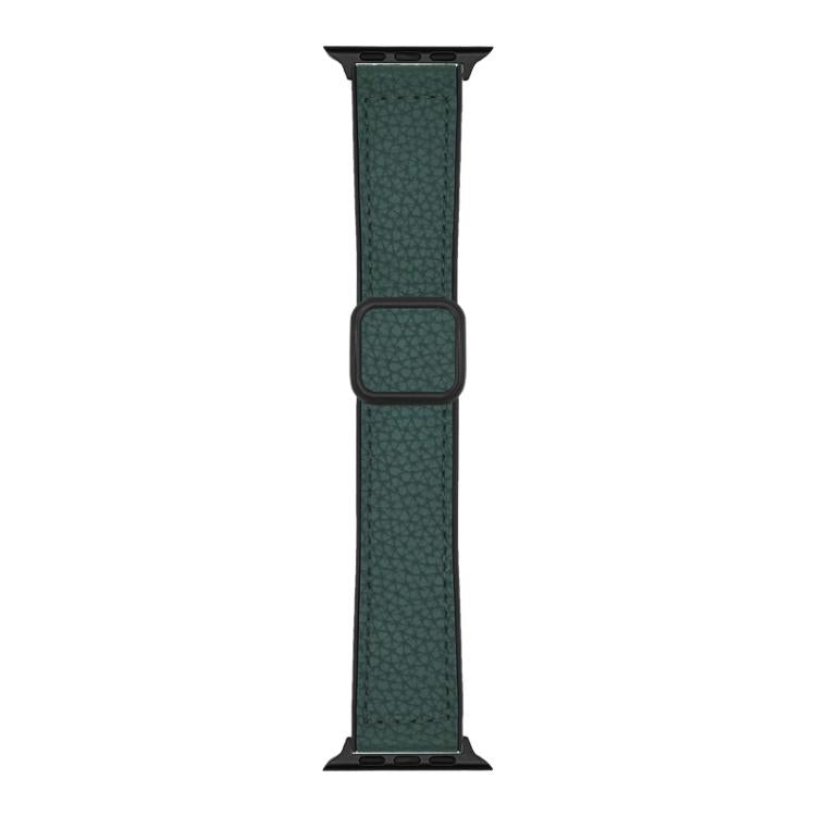 Pulseira de Relógio com Fivela Magnética em Pele Vegana com Textura Litchi xDfind, Para Apple Watch 42 / 44 / 45 / 46 / 49mm, Para Apple Watch 38 / 40 / 41 / S11 42mm