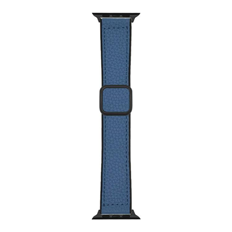 Pulseira de Relógio com Fivela Magnética em Pele Vegana com Textura Litchi xDfind, Para Apple Watch 42 / 44 / 45 / 46 / 49mm, Para Apple Watch 38 / 40 / 41 / S11 42mm