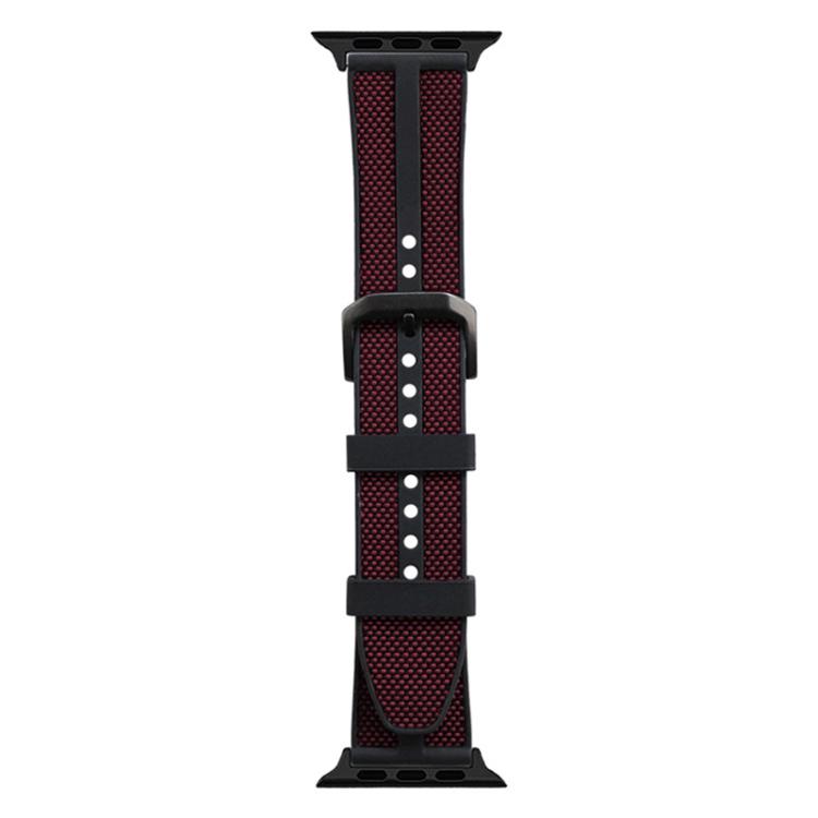 Pulseira de Relógio em Silicone com Trança Híbrida de Nylon Flame xDfind, Para Apple Watch 42 / 44 / 45 / 46 / 49mm, Para Apple Watch 38 / 40 / 41 / S11 42mm