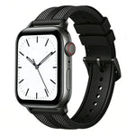 Pulseira de Relógio em Silicone com Trança Híbrida de Nylon Flame xDfind, Para Apple Watch 42 / 44 / 45 / 46 / 49mm, Para Apple Watch 38 / 40 / 41 / S11 42mm