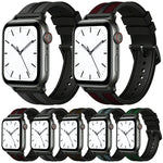 Pulseira de Relógio em Silicone com Trança Híbrida de Nylon Flame xDfind, Para Apple Watch 42 / 44 / 45 / 46 / 49mm, Para Apple Watch 38 / 40 / 41 / S11 42mm
