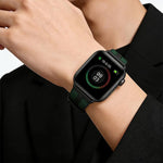 Pulseira de Relógio em Silicone com Trança Híbrida de Nylon Flame xDfind, Para Apple Watch 42 / 44 / 45 / 46 / 49mm, Para Apple Watch 38 / 40 / 41 / S11 42mm