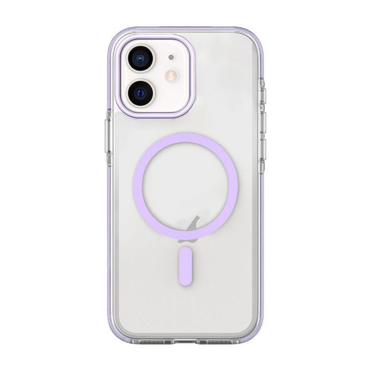 Capa para telemóvel magnética PC híbrida TPU bicolor, para iPhone 12 / 12 Pro, para iPhone 12 Pro Max