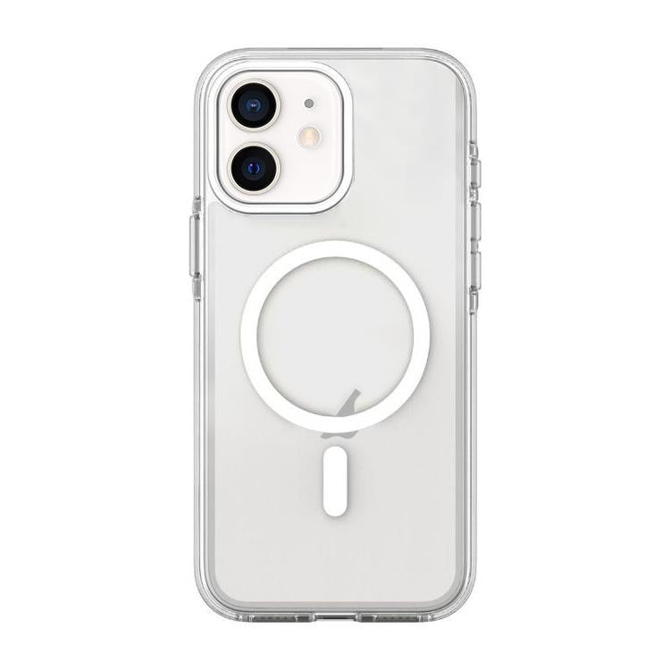 Capa para telemóvel magnética PC híbrida TPU bicolor, para iPhone 12 / 12 Pro, para iPhone 12 Pro Max