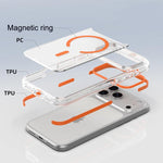 Capa para telemóvel magnética PC híbrida TPU bicolor, para iPhone 12 / 12 Pro, para iPhone 12 Pro Max