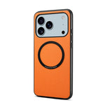 Capa para telemóvel magnética Denior A08 em pele vegana PU com textura de bezerro, Para iPhone 17 Pro Max, Para iPhone 17 Pro, Para iPhone 17, Para iPhone Air