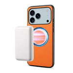 Capa para telemóvel magnética Denior A08 em pele vegana PU com textura de bezerro, Para iPhone 17 Pro Max, Para iPhone 17 Pro, Para iPhone 17, Para iPhone Air