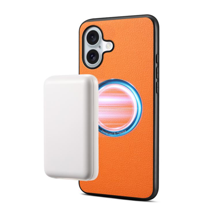 Capa para telemóvel magnética Denior A08 em pele vegana PU com textura de bezerro, Para iPhone 17 Pro Max, Para iPhone 17 Pro, Para iPhone 17, Para iPhone Air