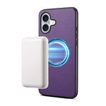 Capa para telemóvel magnética Denior A08 em pele vegana PU com textura de bezerro, Para iPhone 17 Pro Max, Para iPhone 17 Pro, Para iPhone 17, Para iPhone Air