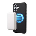 Capa para telemóvel magnética Denior A08 em pele vegana PU com textura de bezerro, Para iPhone 17 Pro Max, Para iPhone 17 Pro, Para iPhone 17, Para iPhone Air