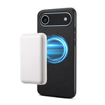 Capa para telemóvel magnética Denior A08 em pele vegana PU com textura de bezerro, Para iPhone 17 Pro Max, Para iPhone 17 Pro, Para iPhone 17, Para iPhone Air
