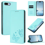 Capa para Telemóvel em Pele Vegana com RFID, Forte Íman Duplo Borboleta, Para iPhone X / XS, Para iPhone XR, Para iPhone XS Max, Para iPhone 8 Plus / 7 Plus