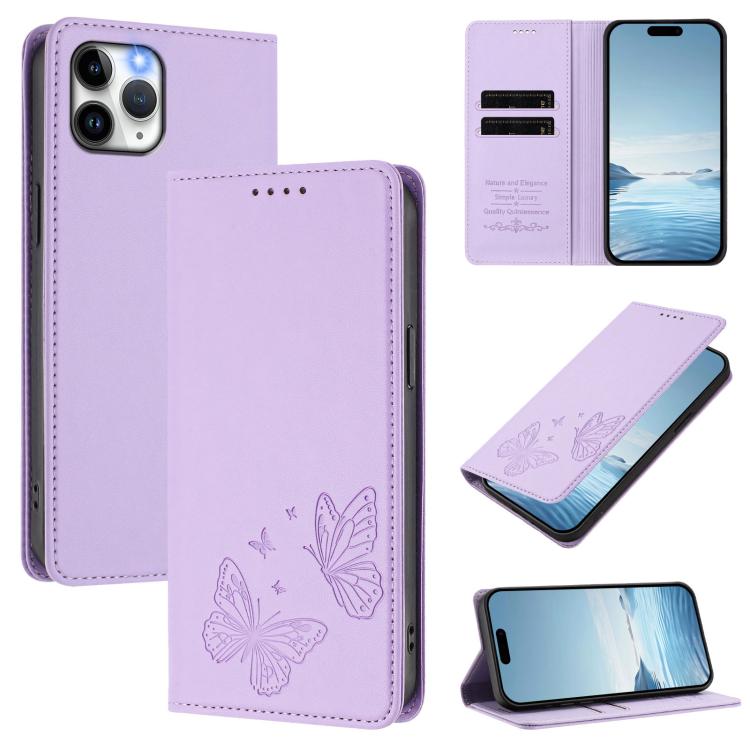 Capa para Telemóvel em Pele Vegana com RFID, Forte Íman Duplo Borboleta, Para iPhone 12 Pro Max, Para iPhone 11 Pro Max, Para iPhone 11, Para iPhone 11 Pro