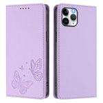 Capa para Telemóvel em Pele Vegana com RFID, Forte Íman Duplo Borboleta, Para iPhone 12 Pro Max, Para iPhone 11 Pro Max, Para iPhone 11, Para iPhone 11 Pro