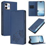 Capa para Telemóvel em Pele Vegana com RFID, Forte Íman Duplo Borboleta, Para iPhone 14 Pro Max, Para iPhone 13 Pro Max, Para iPhone 13 Pro, Para iPhone 12 / 12 Pro