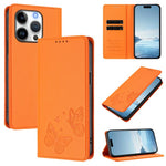 Capa de telemóvel em pele vegana com dupla borboleta magnética forte, para iPhone Air, para iPhone 16 Pro Max, para iPhone 16 Pro, para iPhone 16 Plus