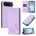 Capa de telemóvel em pele vegana com dupla borboleta magnética forte, para iPhone Air, para iPhone 16 Pro Max, para iPhone 16 Pro, para iPhone 16 Plus
