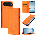 Capa de telemóvel em pele vegana com dupla borboleta magnética forte, para iPhone Air, para iPhone 16 Pro Max, para iPhone 16 Pro, para iPhone 16 Plus