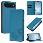 Capa de telemóvel em pele vegana com dupla borboleta magnética forte, para iPhone Air, para iPhone 16 Pro Max, para iPhone 16 Pro, para iPhone 16 Plus