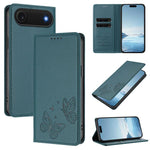 Capa de telemóvel em pele vegana com dupla borboleta magnética forte, para iPhone Air, para iPhone 16 Pro Max, para iPhone 16 Pro, para iPhone 16 Plus