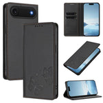Capa de telemóvel em pele vegana com dupla borboleta magnética forte, para iPhone Air, para iPhone 16 Pro Max, para iPhone 16 Pro, para iPhone 16 Plus