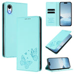 Capa para Telemóvel em Pele Vegana com RFID, Forte Íman Duplo Borboleta, Para iPhone X / XS, Para iPhone XR, Para iPhone XS Max, Para iPhone 8 Plus / 7 Plus